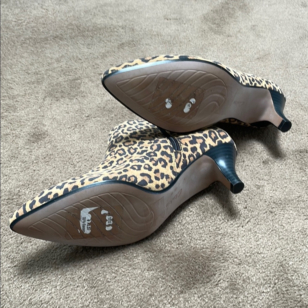 Leopard Print Ankle Boots - Picture 4 of 6